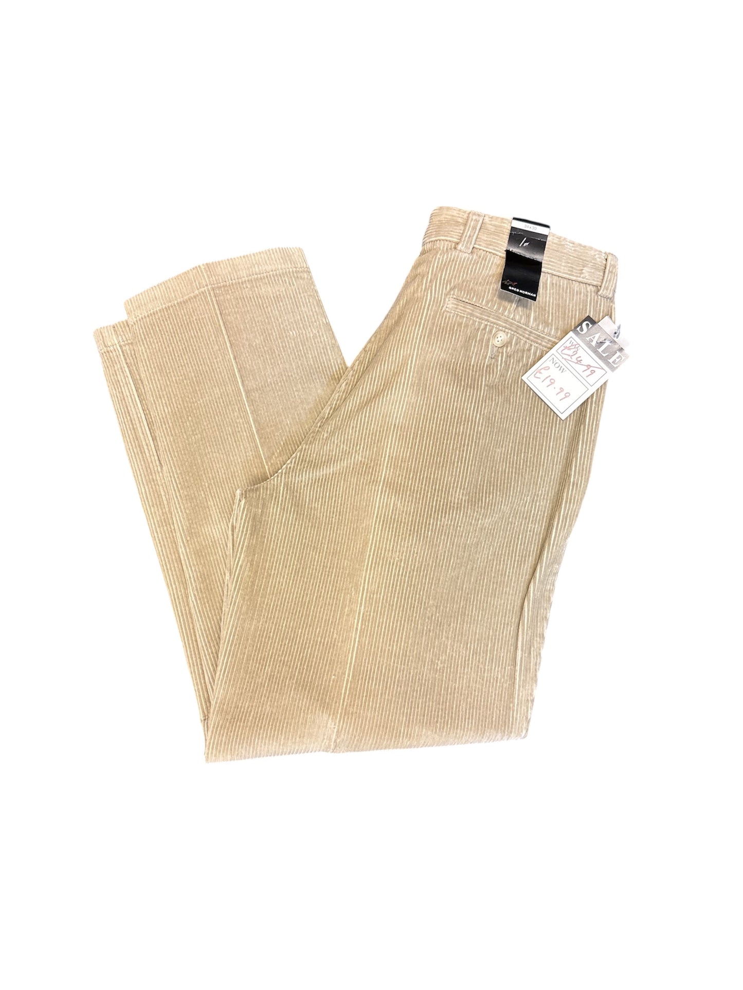 Clearance Greg Norman Corded Golf Trousers (W34/L30) (Shop Displayed Wear)