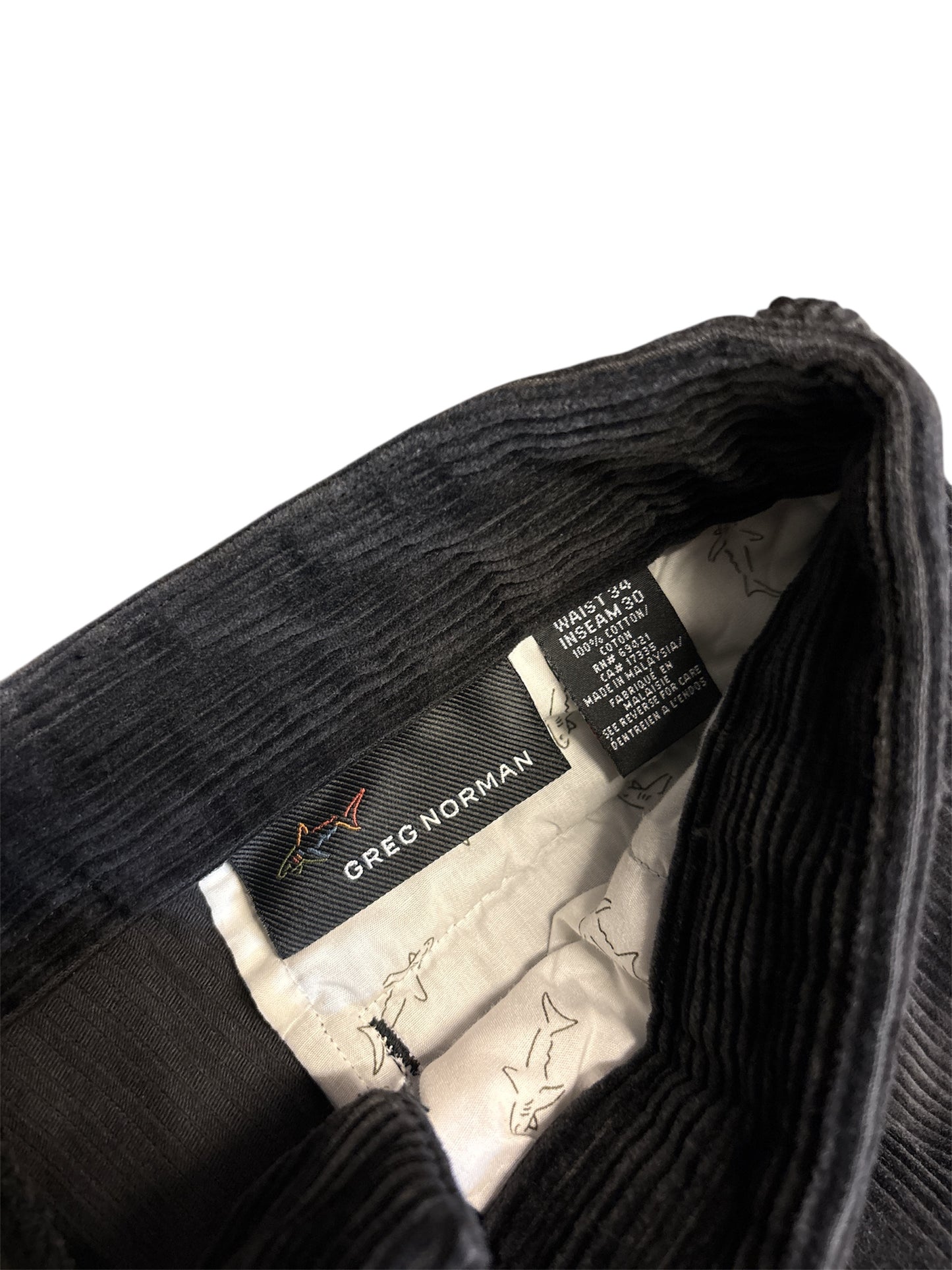 Clearance Greg Norman Corded Golf Trousers (W34/L30) (Shop Displayed Wear)