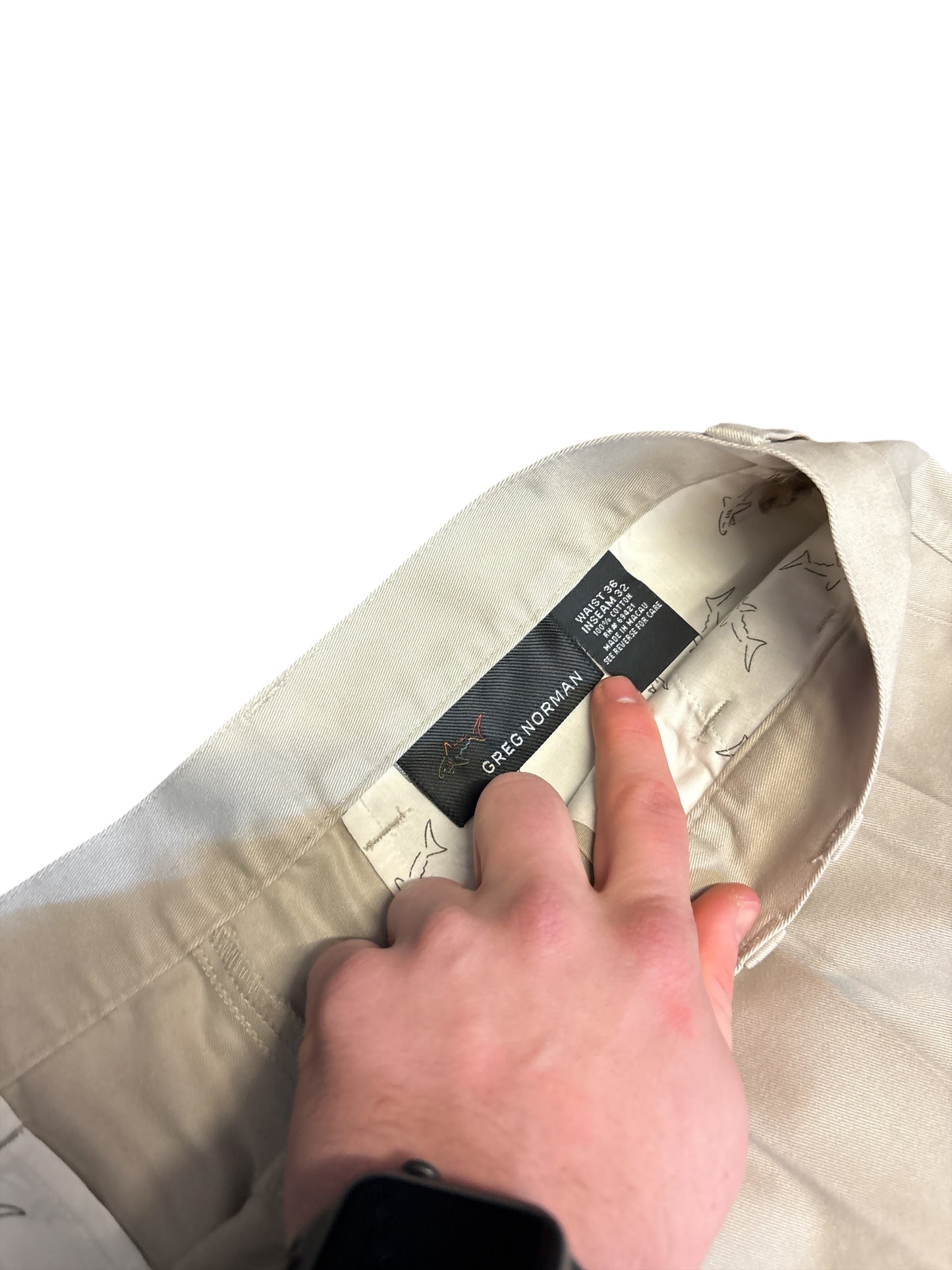 Clearance Greg Norman Golf Trousers (W36/L32) (Shop Displayed Wear)