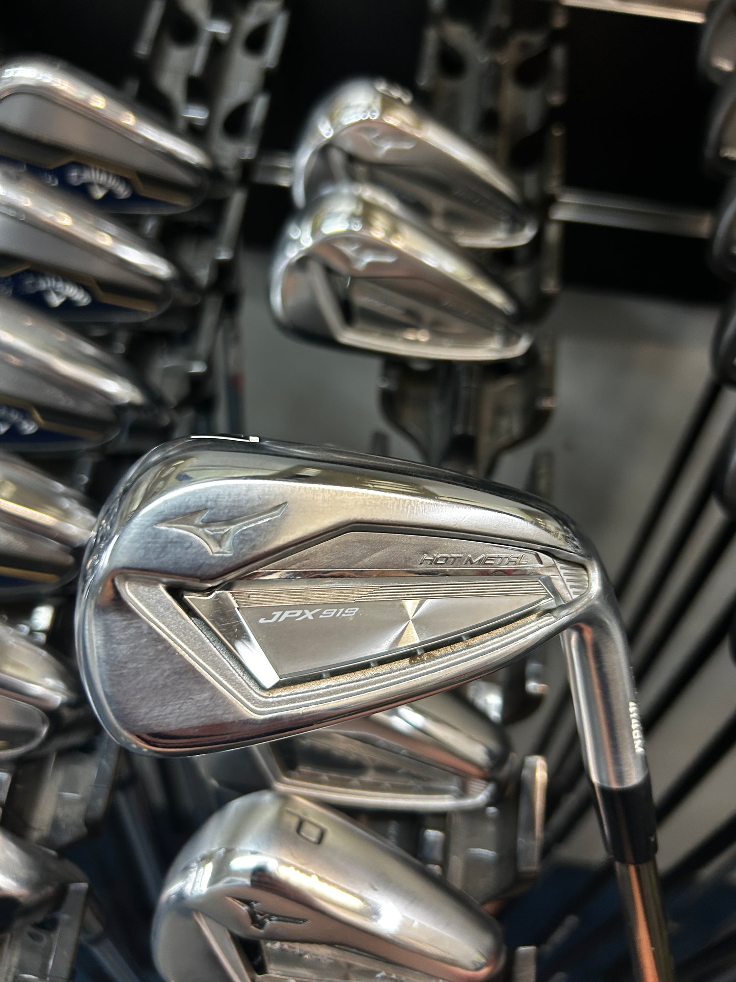 MIZUNO 919 HOT METAL/PRO COMBINE SET (5- PW GRAPHITE HEAVY REGULAR FLEX)