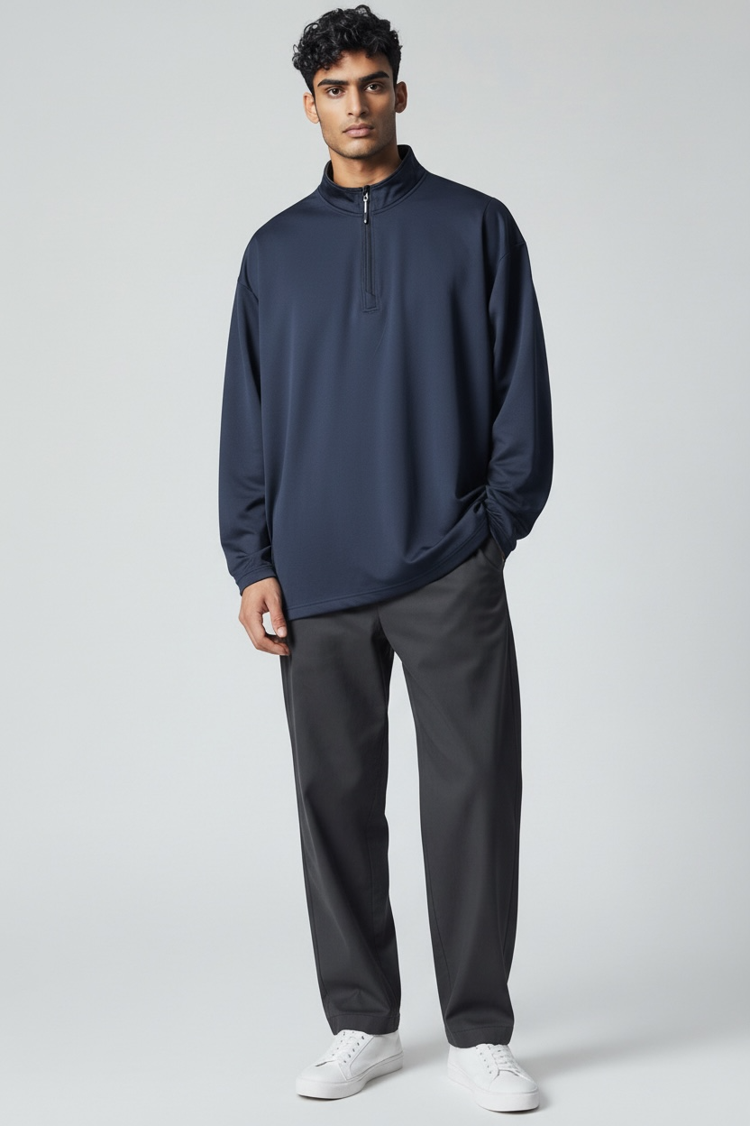 Island Green 1/4 Zip Navy Men’s XXL