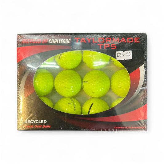 TAYLORMADE TP5 Pond Wash 12 Ball Pack (Yellow)