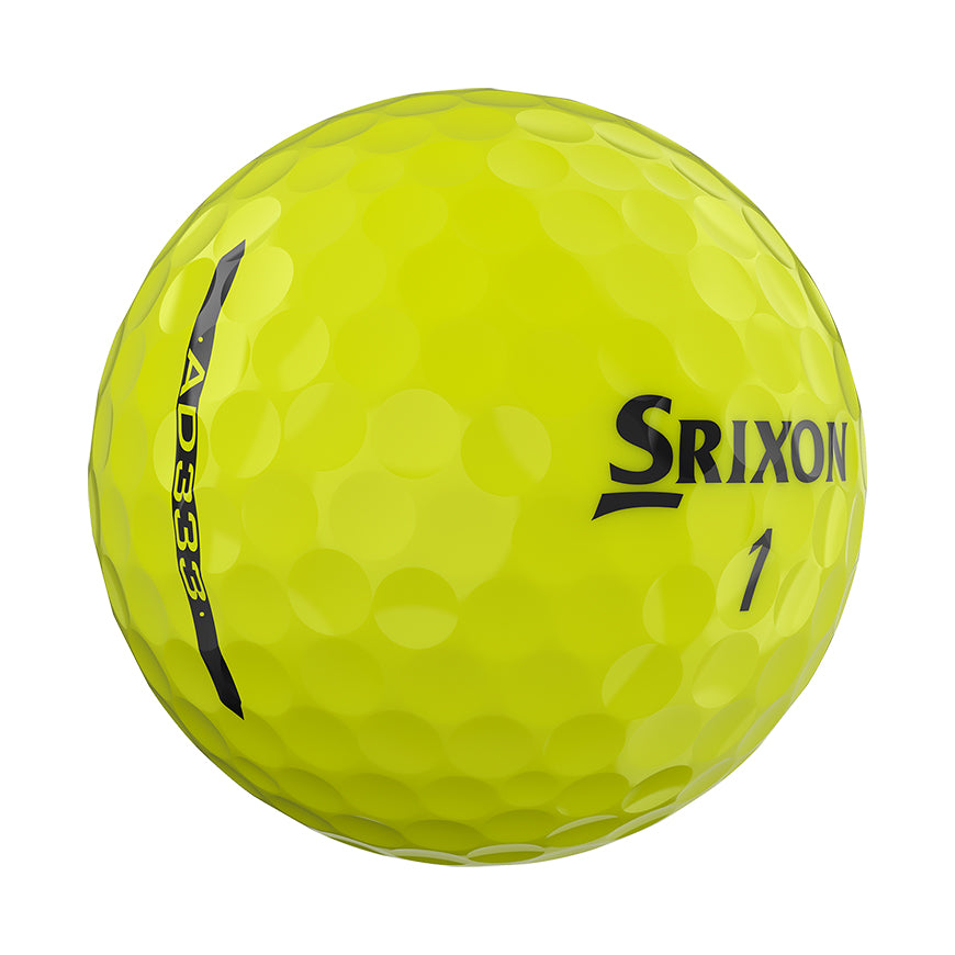 Srixon AD333 12 Ball Pack (Yellow)