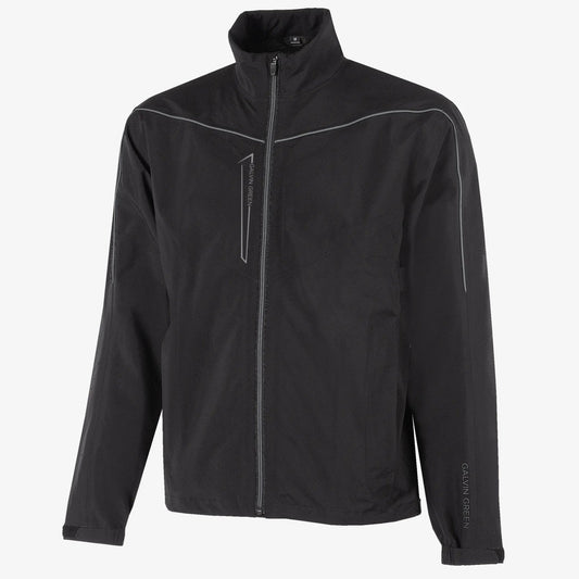 GALVIN GREEN ARMSTRONG WATERPROOF JACKET (BLACK/SHARKSKIN) (XXL Only)