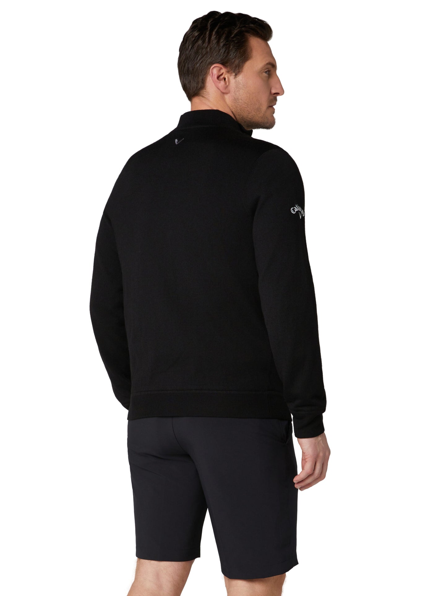 CALLAWAY 1/4 BLENDED MERINO ODYSSEY SWEATER (Black)