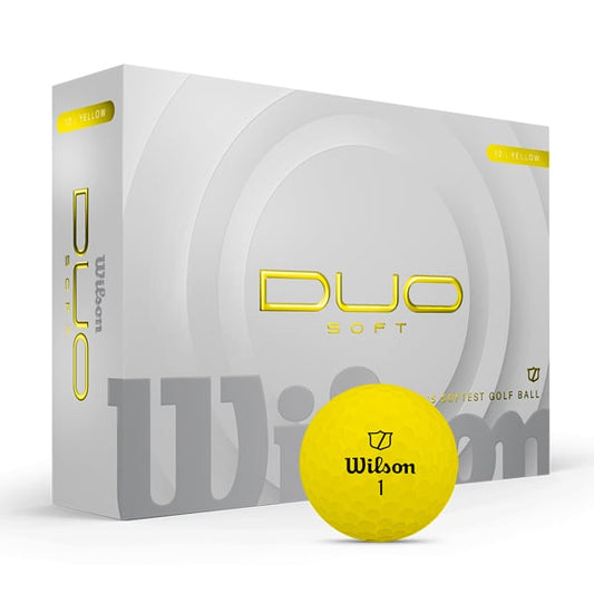 Wilson DUO Soft 24 Balls (2 Packs) (Yellow)