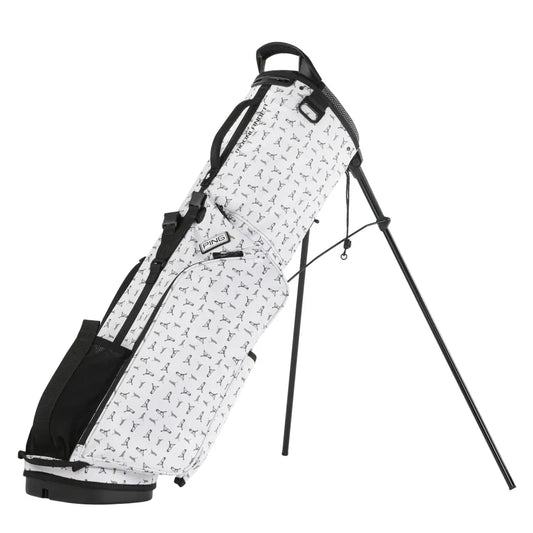 PING MOONLANDER Stand Bag (White/PING Man)
