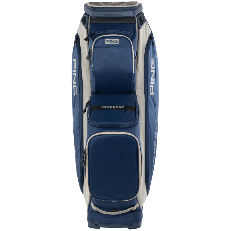 PING Traverse Cart Bag ( Navy/Heather Sand)
