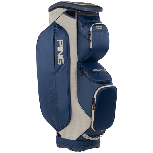 PING Traverse Cart Bag ( Navy/Heather Sand)