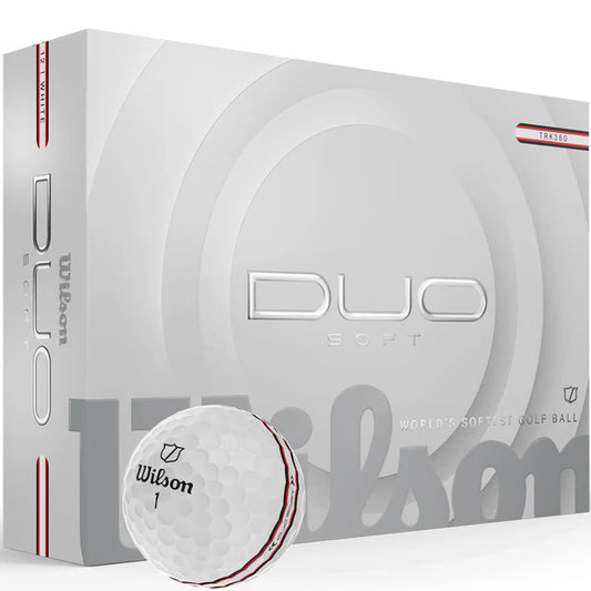 Wilson DUO Soft White TRK360 24 Balls (2 Packs) (White/Red)
